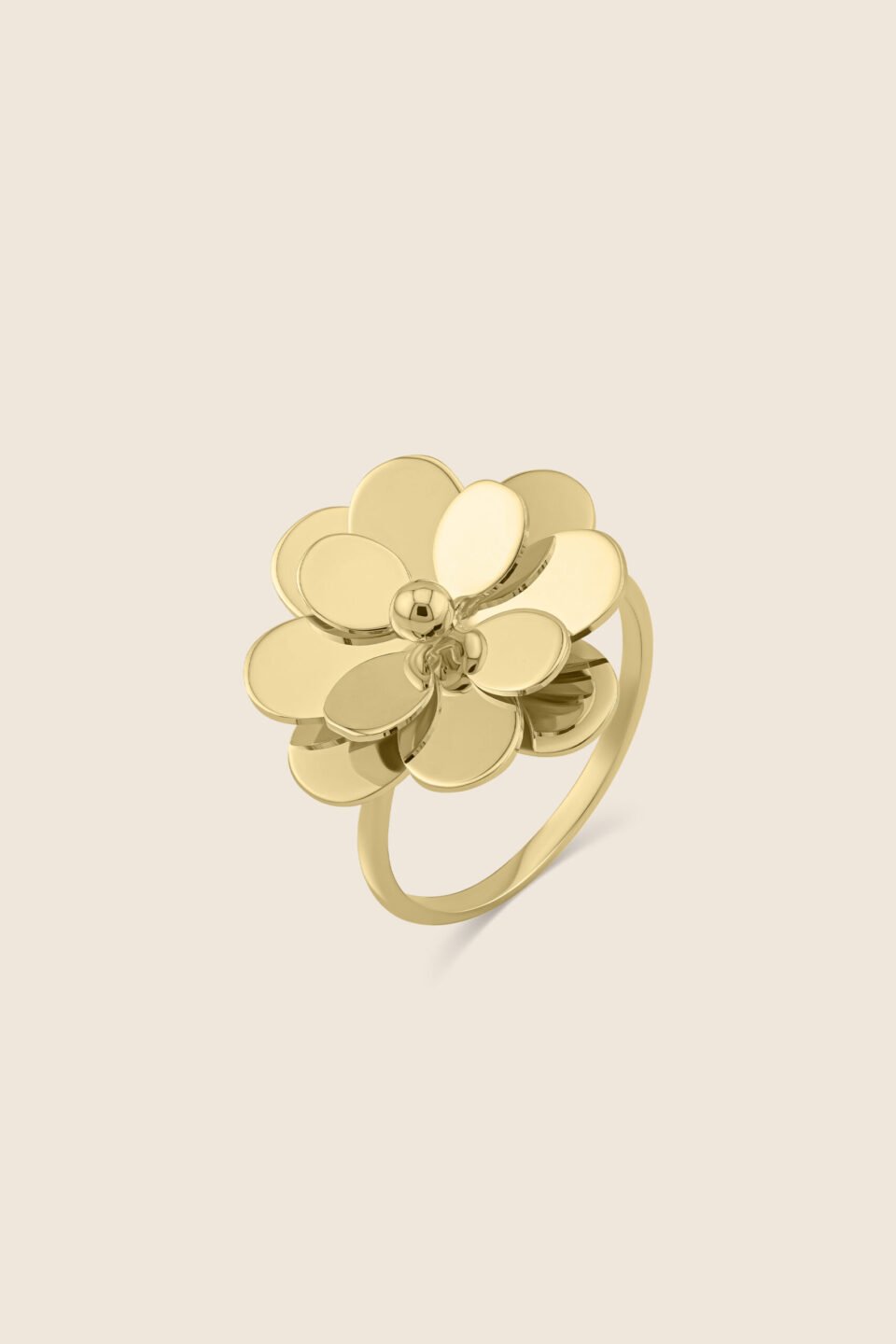 Glint yellow gold ring